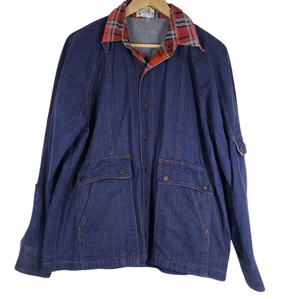70's Ambassador Raw Denim Chore Jacket‎ Large